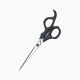 Barber scissors with finger rest 