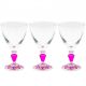 Cerve/Glass ( Alhambra Fuxia set 3 Goblets 270 ml )