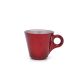 Cerve/Glass (  Metal Red set of 6 Coffee cup 80 ml )