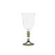 Cerve/Glass ( Perla Swing Verde set 3 Goblets 270 ml )