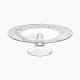 ViDiVi / Glass ( BURANO Footed  Plate 33 cm )