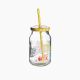 Cerve / Glass ( Hello Summer Jar with lid + straw 450 ml )
