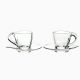 Happy Set of 6 Mugs with paltes 102 ml