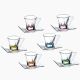 FUSION COLOR CUPS + SAUCER 6pcs 