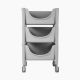 Guzzini-Acrylic-(Grey 3 Drawer Unit with wheels)