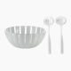 Salad bowl 25cm + cutlery set