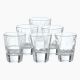 set of 6 Espresso Glass