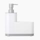 Rengo White Soap dispenser sink caddy set