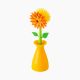 Flower dish brush with stand