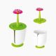 Flower Power White bath roll holder