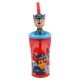 PAW PATROL 3D Figurine Red Tumbler with Straw 360 ml