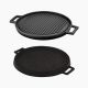 Round Griddle/Grill Plate 28 cm,Dual side, reversible,Integral Metal handles 