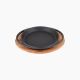 Round dish 20 cm and wooden platter