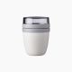 MEPAL / Plastic ( Ellipse Lunch pot 300+120 ml )|White