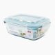 Fresh Lock Rectangular Glass Food Container 370 ml