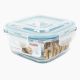Fresh Lock Square Glass Food Container 520 ml