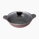 Wok granite 2 handle with cover 28 cm