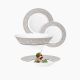 Abelya Dinnerware Set, 19 Pieces