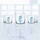 Sterling Blue Palm Tumblers Set, 6 Pieces