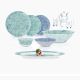 Garnet Dinnerware Set, 46 Pieces