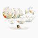 Rose Labelle Dinnerware Set, 46 Pieces