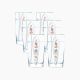 Flame Spring Orange 300 ml Tumblers Set, 6 Pieces