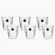Flame Spring Orange 300 ml Tumblers Set, 6 Pieces
