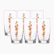 Flame Bubbles 300 ml Tumblers Set, 6 Pieces