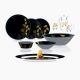 Blooming Gold Dinnerware Set, 46 Pieces