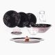 Marah Blue Dinnerware Set, 46 Pieces