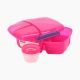 Triple Split Pink Lunch Box 2 litre