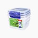 Sistema / Plastic ( Klip It Plus square 1.15 Litre 3 Pack Food Storage Container )
