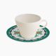 Ivory/Cabana Set 6 Cups With Plates